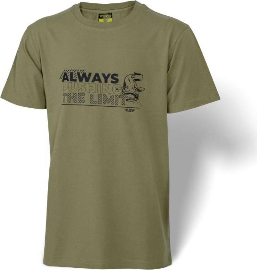 Black Cat Khaki Shirt - T-Shirt, Angelshirt, Größe:S