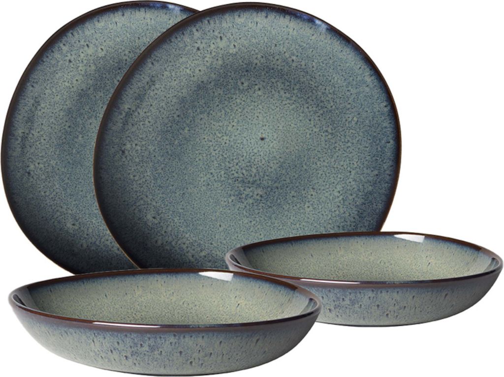 like. by Villeroy & Boch Lave gris Tafelset 4-tlg.