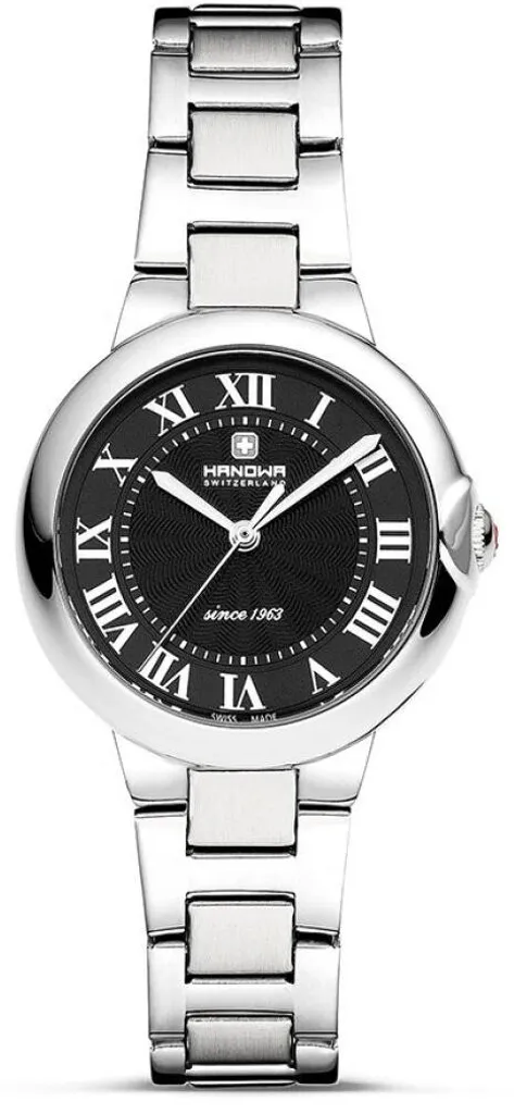 Montre pour dames Hanowa Ascona - Élégance Suisse en Acier Argenté
