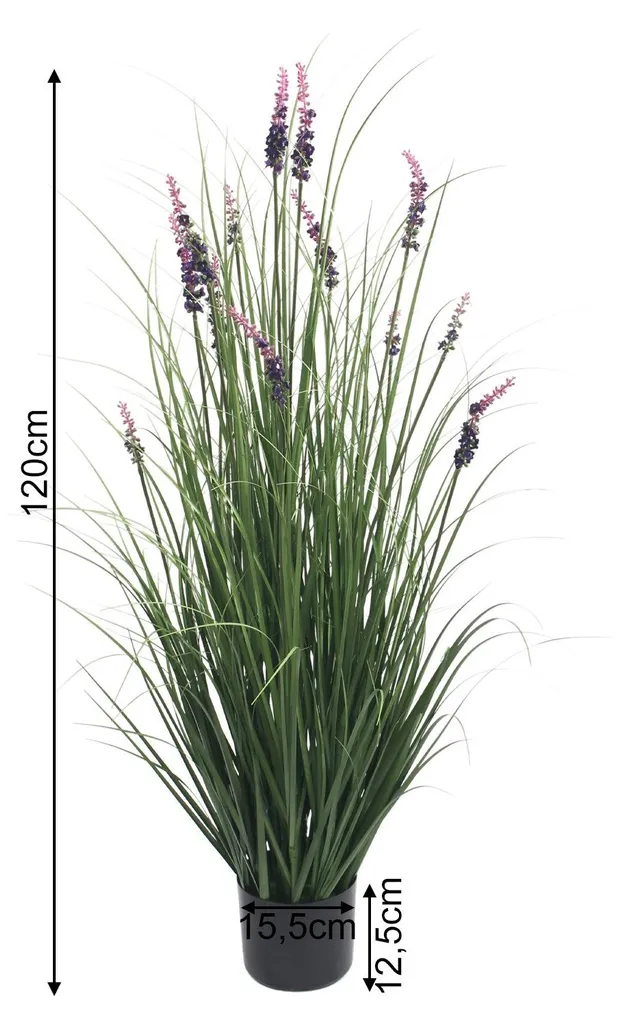 Plante lavande artificielle 120 cm pour décoration intérieure sans soin