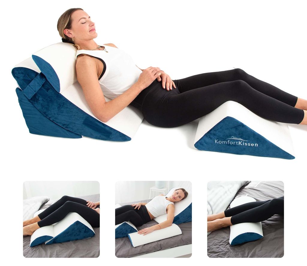 Ergonomisches 4-in-1 Keilkissen – Für Rücken, Beine, Knie & Produktbild 