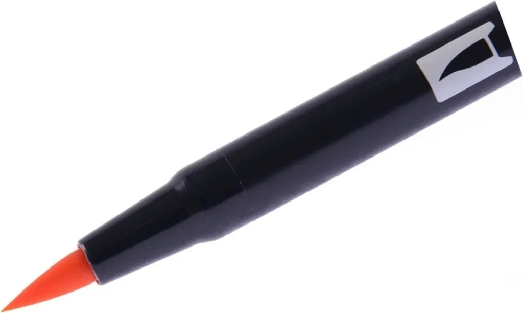 Feutre Pinceau Double Pointe Tombow ABT-925 : Pack de 6 Stylos Rouges