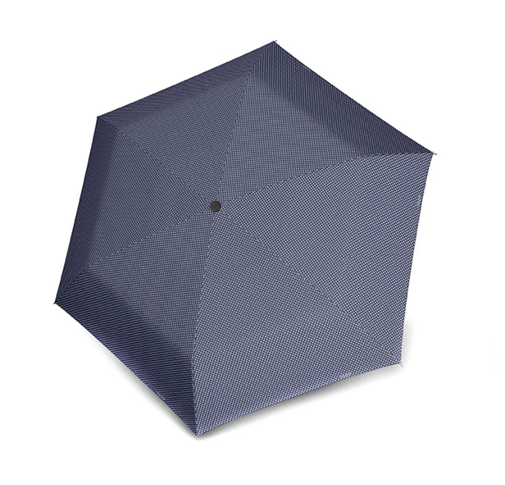 Parapluie de Poche Résistant au Vent Doppler Carbonsteel Mini Slim Bleu