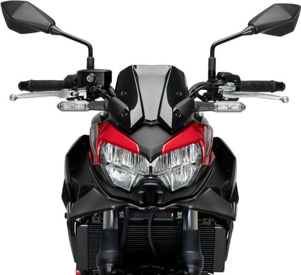 PUIG 21134J Naked Front Spoiler passend fuer KAWASAKI Z650 Mattschwarz