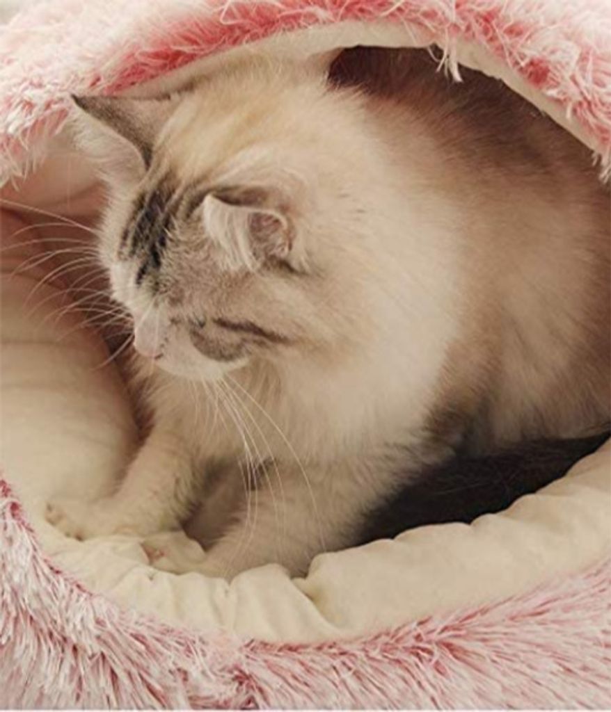 Hundehöhle Mit Abnehmbarem Bezug - Gemütliches Höhlenbett Für Hunde