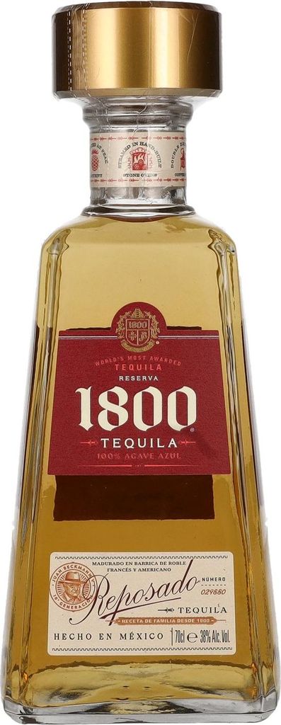 1800 Tequila Jose Cuervo Reposado 700ml  38% Vol. Produktbild 