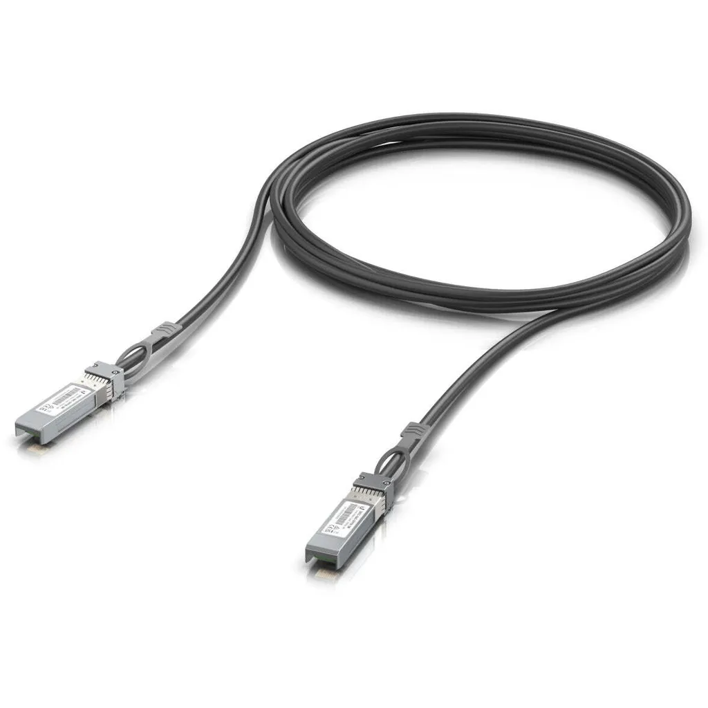 Câble SFP28 25 Gbps 3m Ubiquiti UACC-DAC-SFP28-3M latence réduite pour serveurs