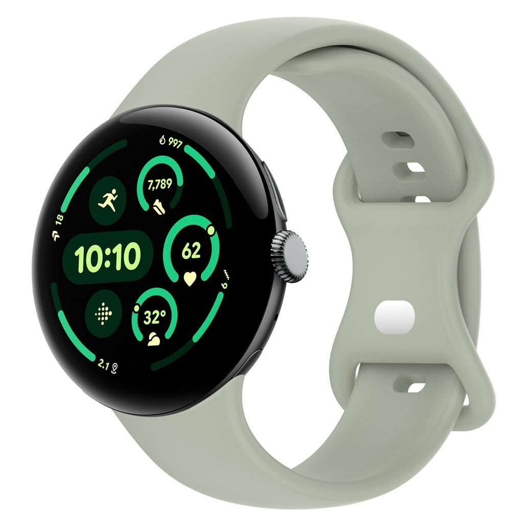 Smartwatch Armband Silikon Google Pixel Watch 4 / 3 45mm Butterfly-Schnalle Band