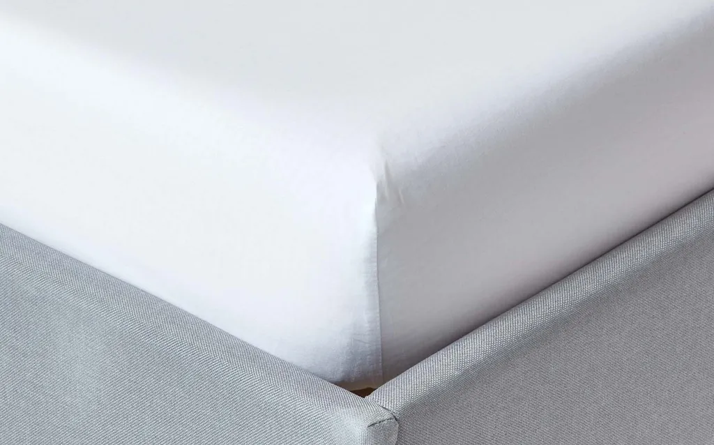 Lenzuolo Sopra Bianco Homescapes 160x200 cm | Puro Cotone 200 Fili