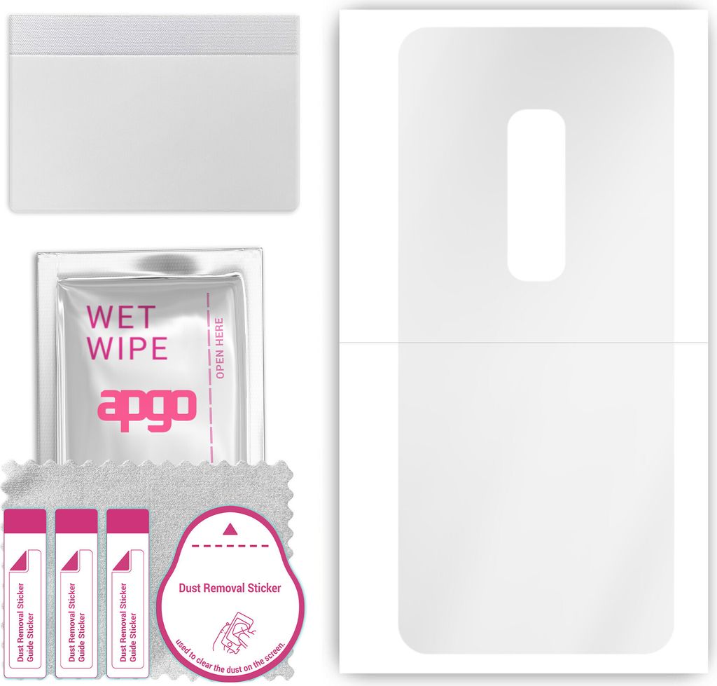 apgo Rückseite Schutzfolie, klar, kompatibel mit vivo V17 Pro, Hinten Hydrogel-Displayschutzfolie mit Positionierhilfe, kratzfest, einfache Montage