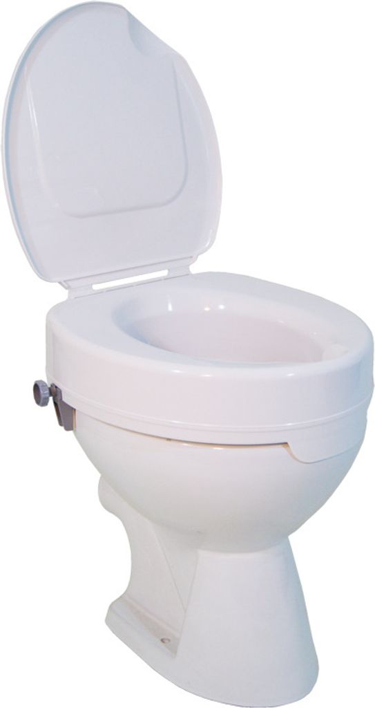 Toilettensitzerhöhung Ticco2G 15 cm Höhe mit Deckel, Produktbild 