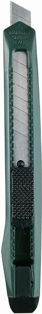 Linex CK400 100411035 Kleines Hobby-Cuttermesser, Klingenvorschub mit Feststellklemme, grün, 1 Stück