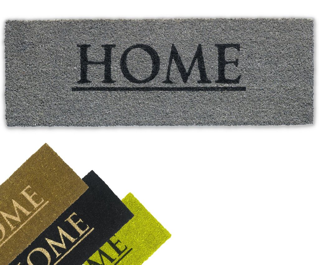 Tapis de coco Home 26x75 cm gris comme tapis de propreté Image du produit 