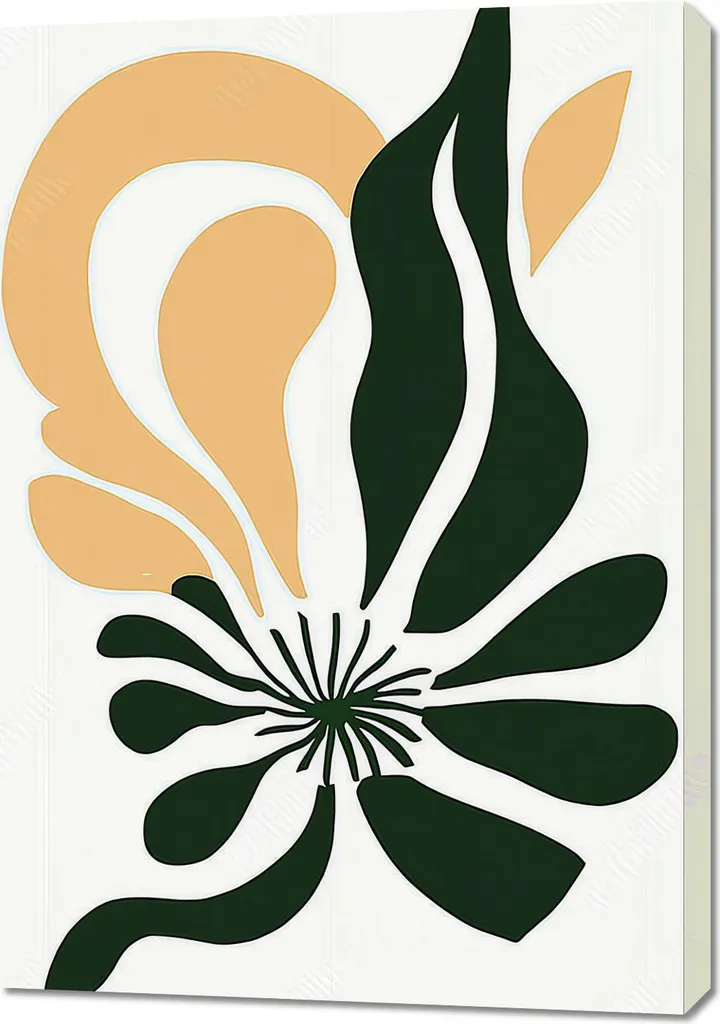 Quadro 70x100 cm Fiore minimalista, interni in stile scandinavo, boho