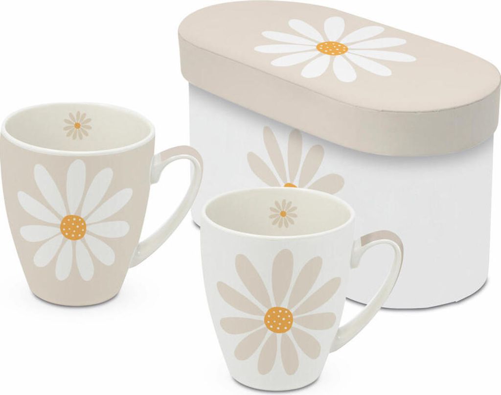 PPD Happy Flower 2 Mug Set, 2er Set, Kaffeetasse, Becher, Tasse, New Bone China, 350 ml,160103026