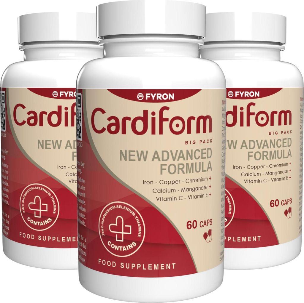 Cardiform - 180 Gélules (3x 60 Gélules), Paquet de 3 Image du produit 