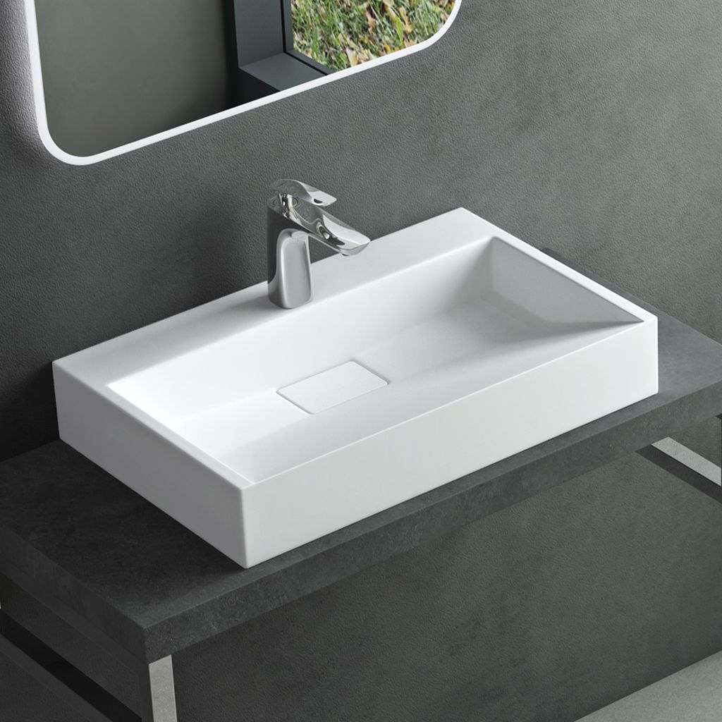 Mai&Mai Waschbecken, matt weiß, 60cm, Rechteckig, Produktbild 
