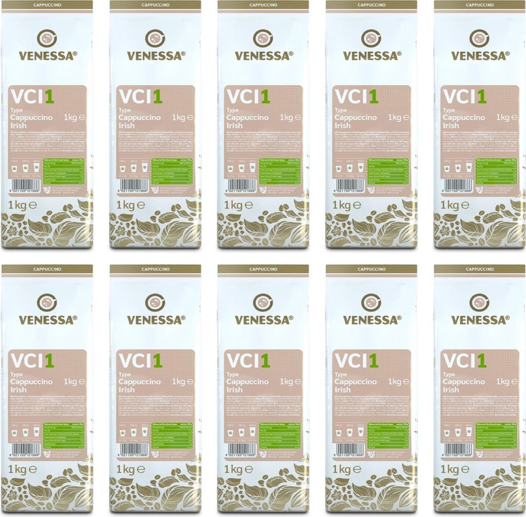 VENESSA Cappuccino Irish VCI 1 Getränkepulver 10 x 1kg Produktbild 