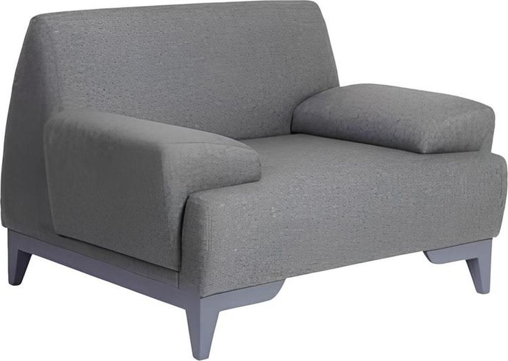 Grauer Designer Sessel Moderner Wohnzimmer 1-Sitzer Relax Polstersessel