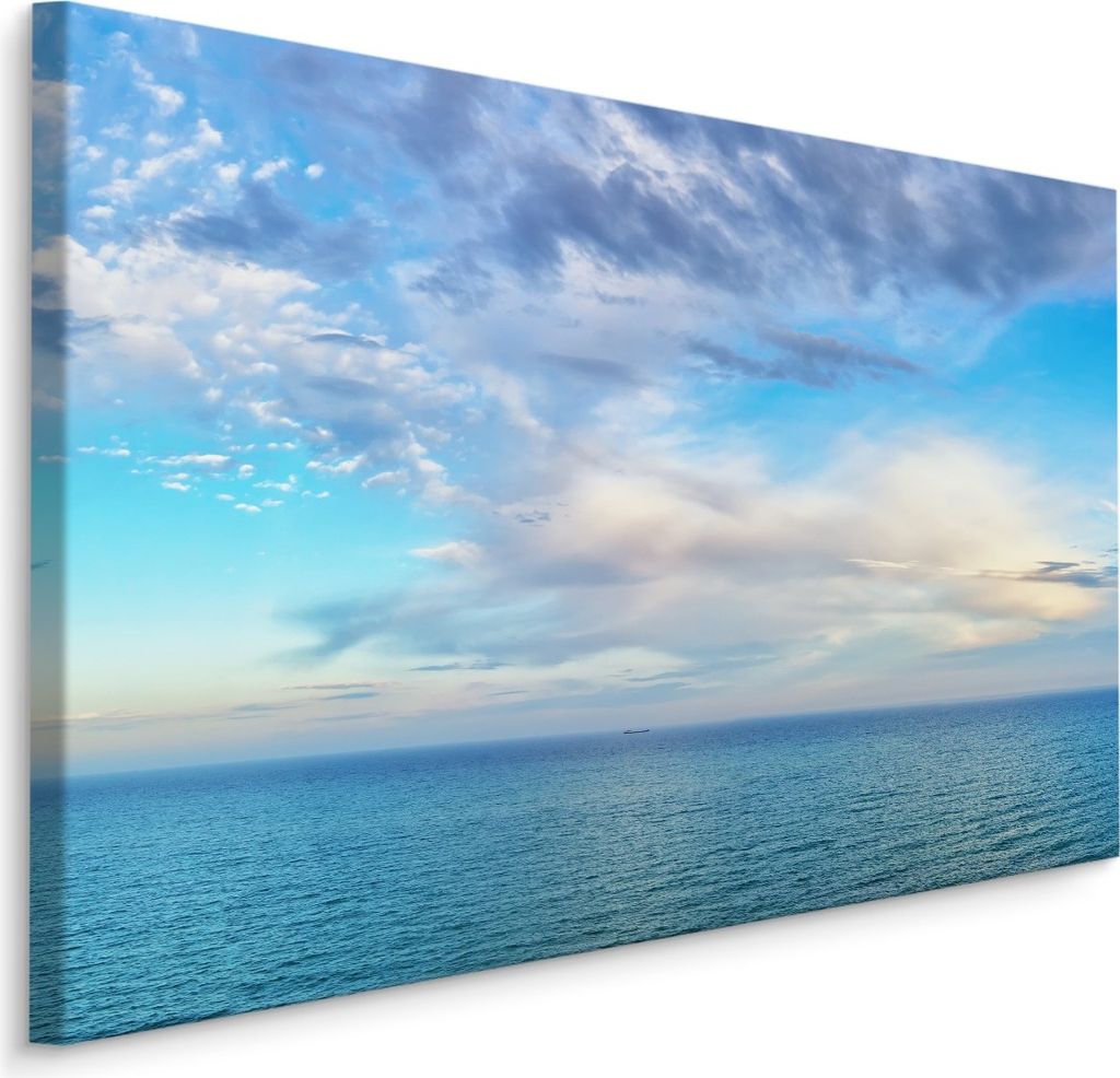 Fabelhafte Canvas LEINWAND BILDER 40x30 cm XXL Kunstdruck Meer Himmel Wolken Natur