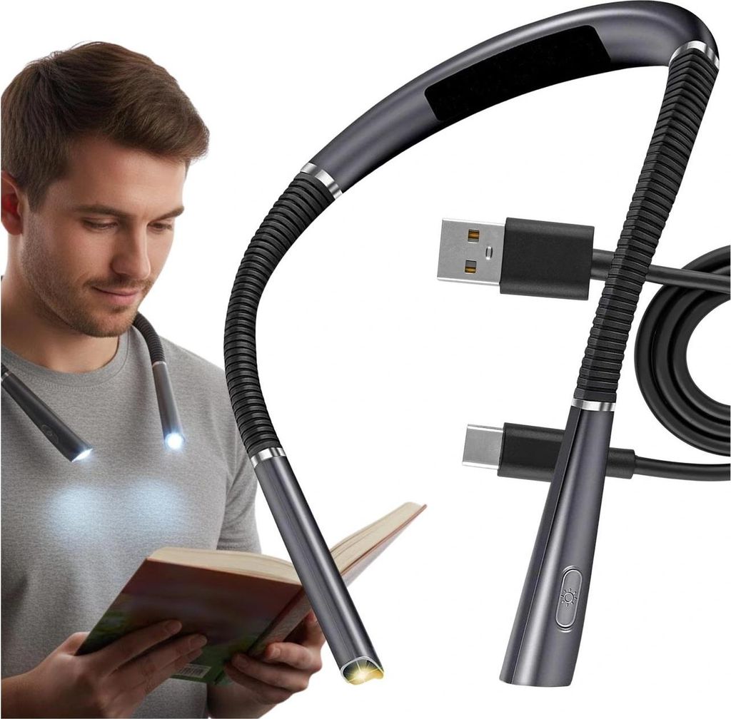 Bezdrátová USB LED lampa na krk Obrázek produktu 