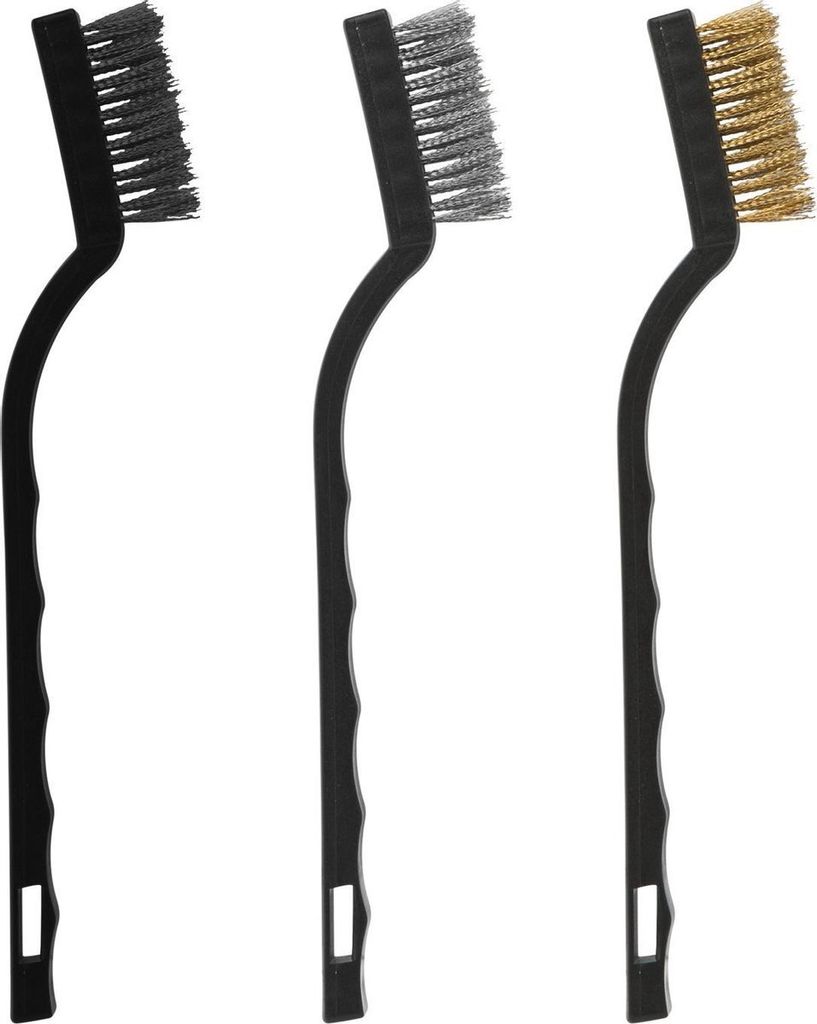 HANDY - Mini-Drahtbürsten - 3er-Set - Lötbürsten