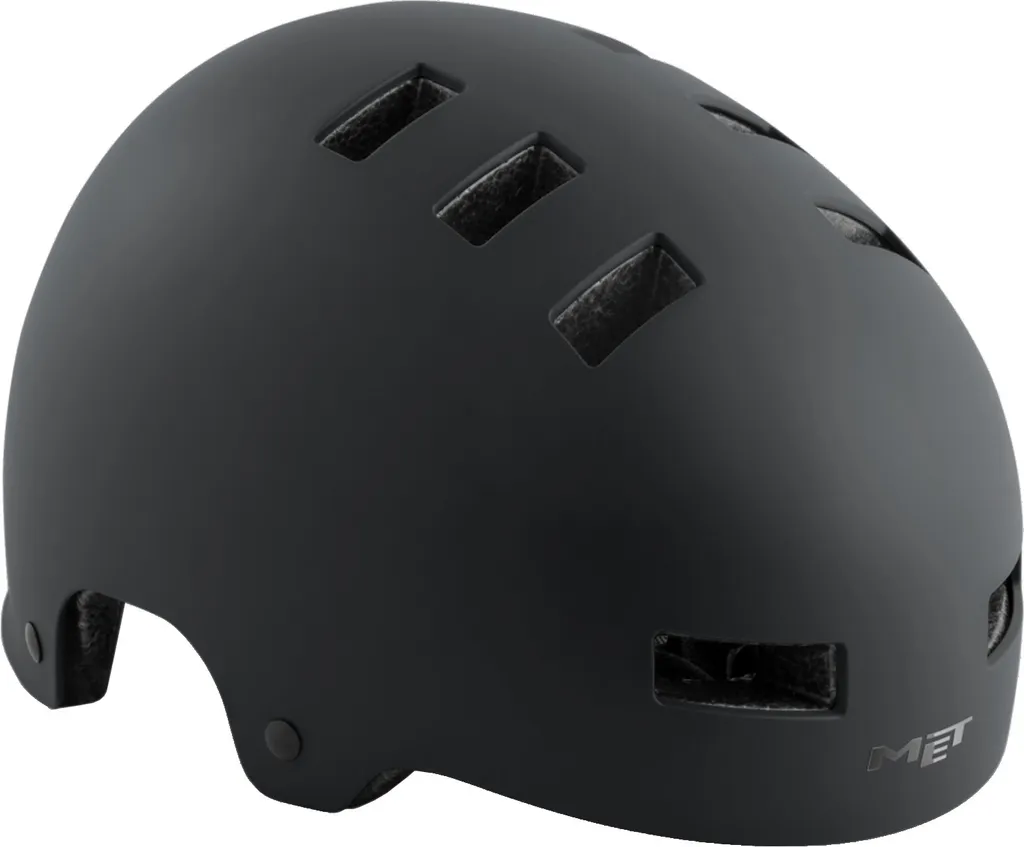Casque Met Zone Noir M robuste et ventilé - Protection crânienne optimale