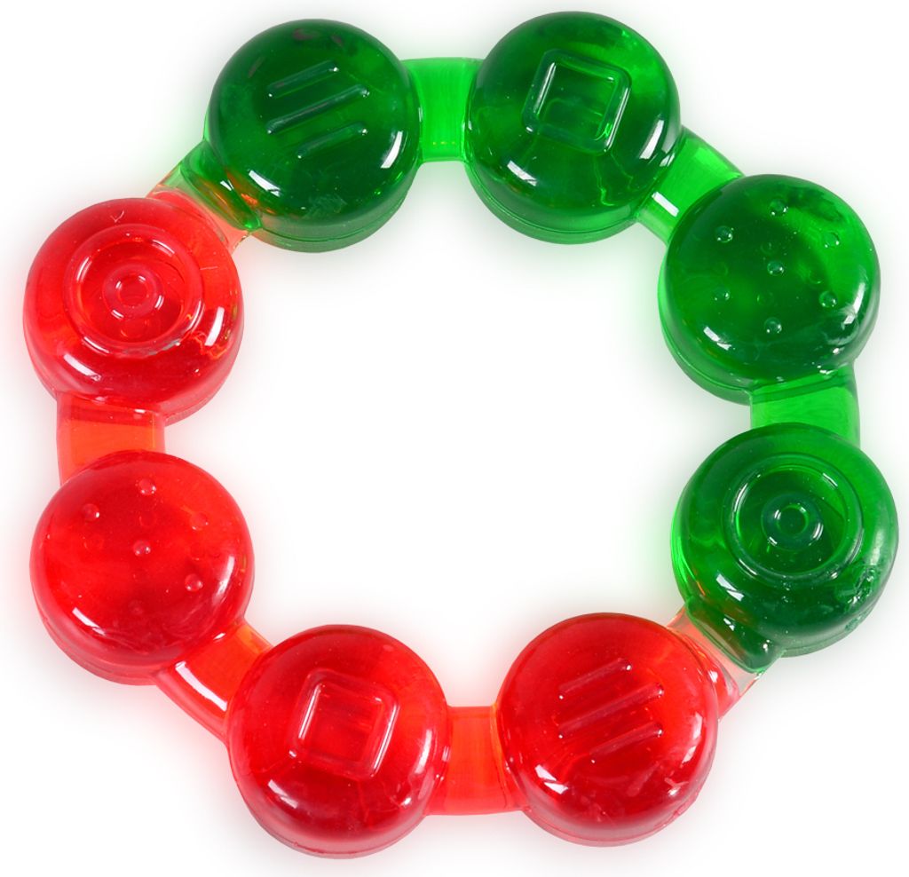 Beißring T1209 Beads, Kühlbeißring als Zahnungshilfe ab 3 Monate massiert
