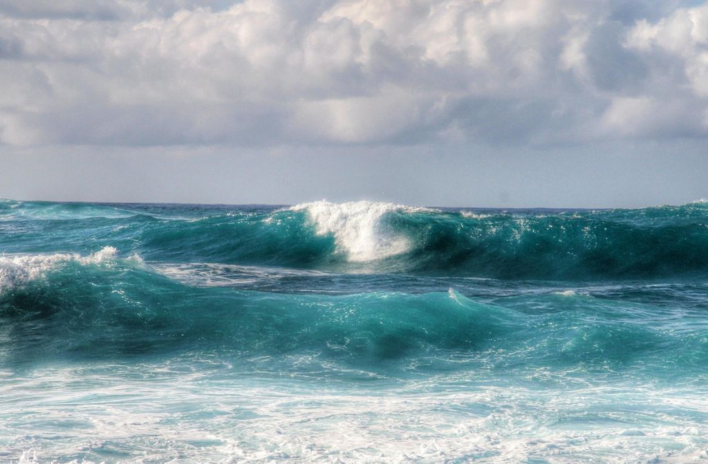 hansepuzzle 101870 - Wellen Puzzle, 500 Teile, Natur, 46,0 x 30,0cm mit hochwertiger Aufbewahrung, Kartonbox und wiederverschließbarem Beutel