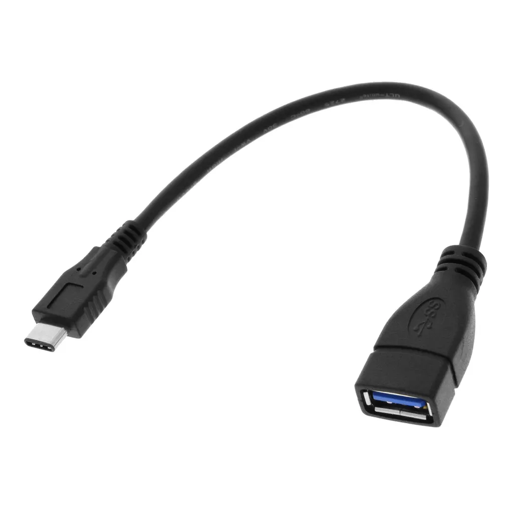 Adattatore USB C a USB 3.0 OTG Nero - Connettività Immediata per Smartphone