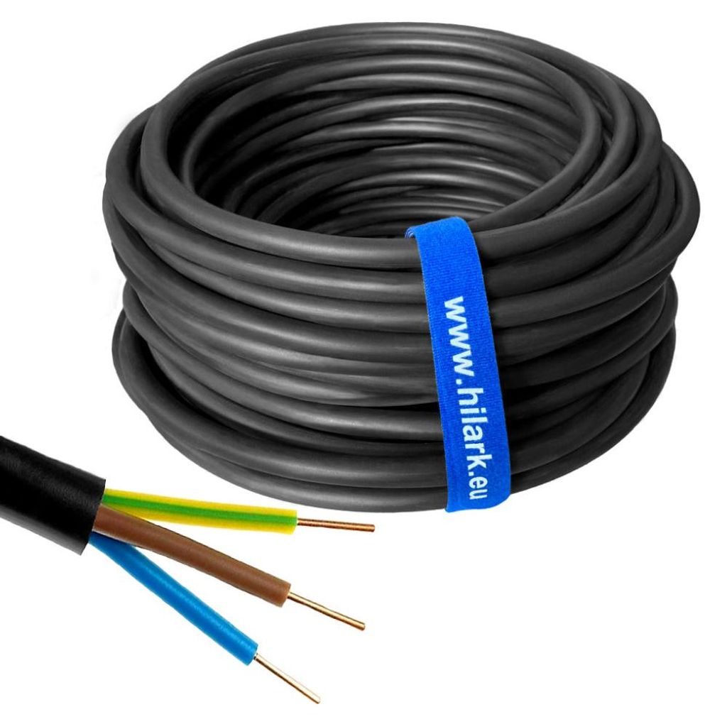Câble souterrain YKY 3x2,5mm² NYY-J 50m Image du produit 