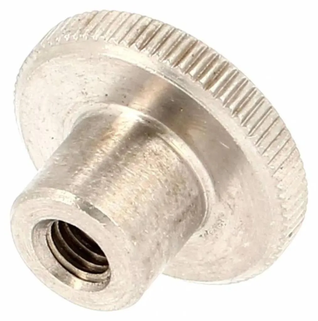 50 Écrous Moletés Type Haut M3 DIN 466 en Acier Inox A1 par D-Work