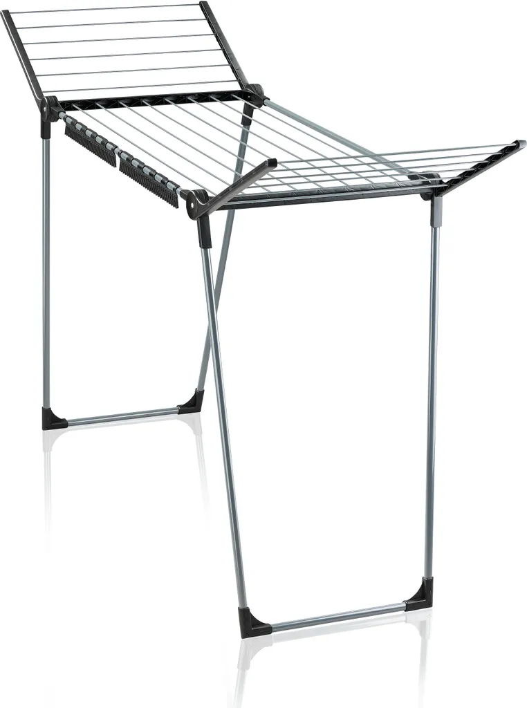 Séchoir à Linge Leifheit Pegasus 150 Noir Idéal Petits Espaces et Balcon