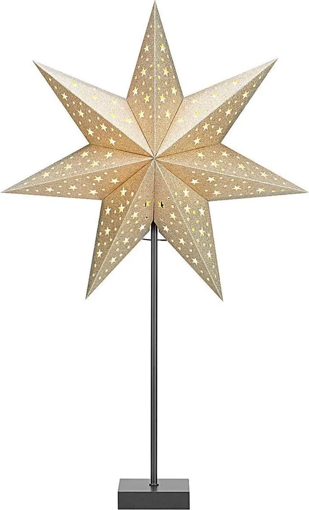 Lampe sur pied Étoile Solvalla Dorée Ø45cm - Luminaire Déco 230V Luxe