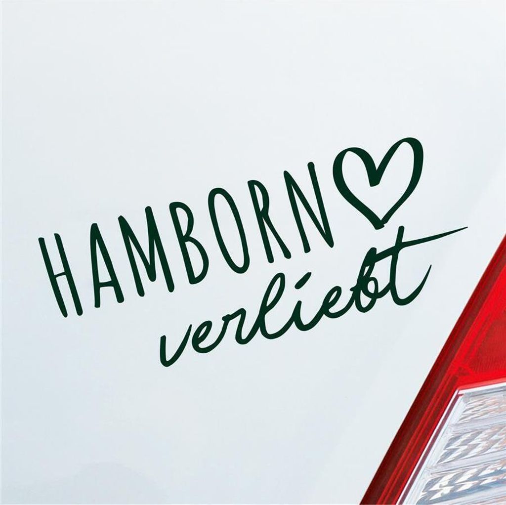 Auto Aufkleber Hamborn verliebt Herz Stadt Heimat Liebe Car Produktbild 