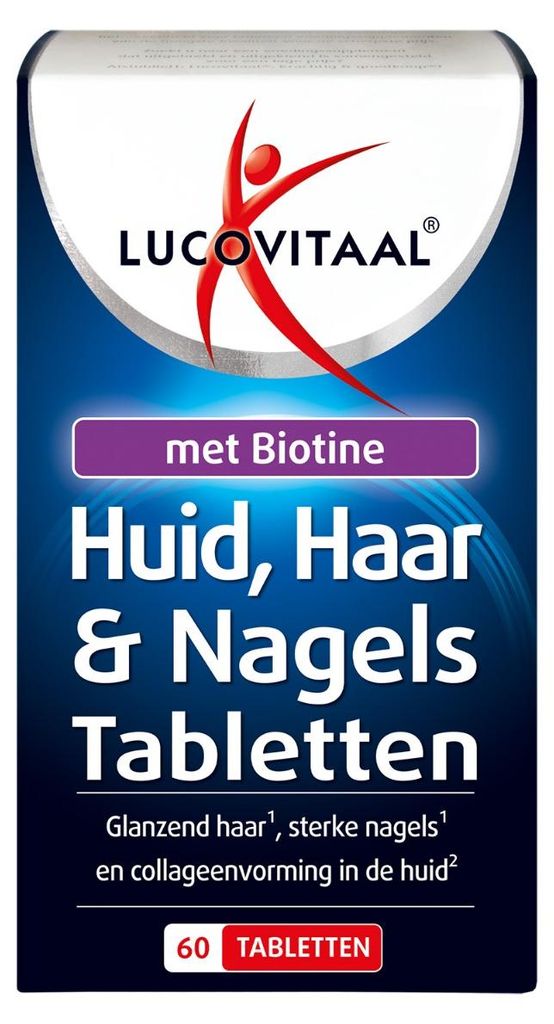 Lucovitaal Huid, Haar & Nagels met Biotine (60 tabletten) Productafbeelding 