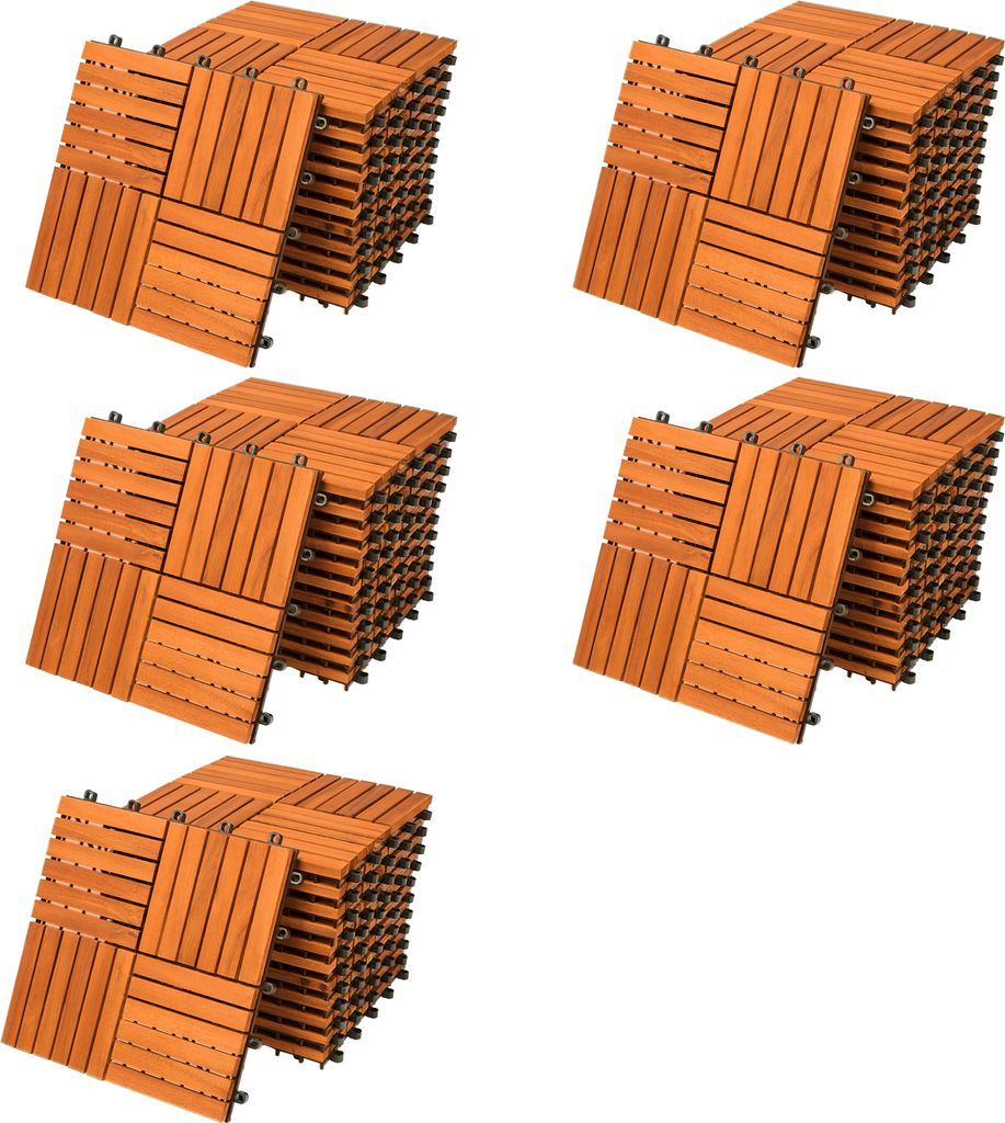 Casaria Holzfliesen FSC®-zertifiziertes Akazien- oder Produktbild 