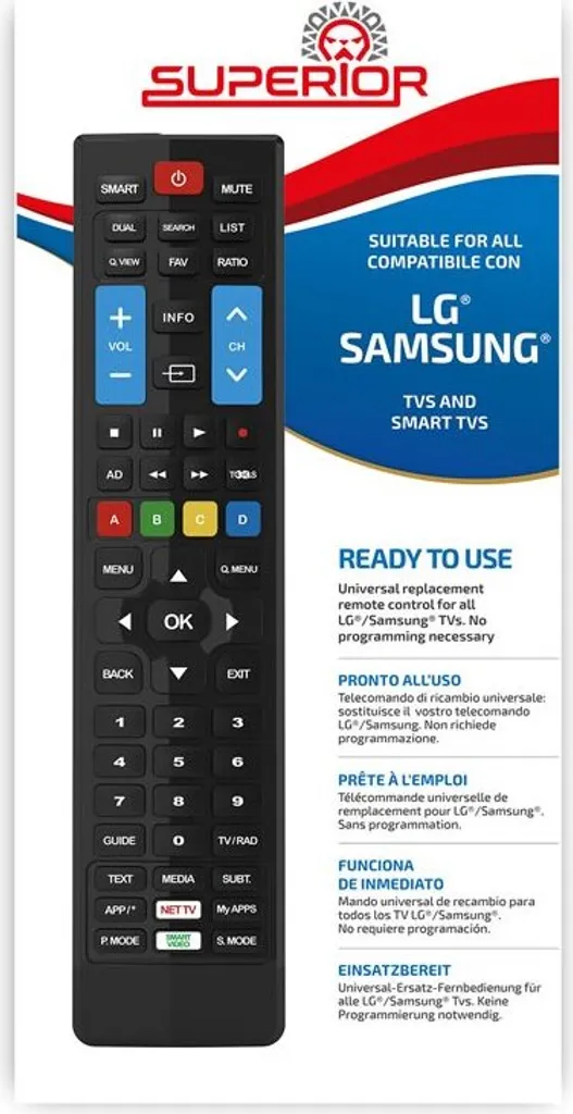 Telecomando Superior SMARTLGS IR: Sostituzione Professionale per TV LG - 4
