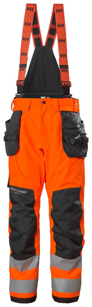 Helly Hansen Hose ALNA 2.0 SHELL CONS PANT CL 2 71493, Farbe:orange/ebony, Größe:46