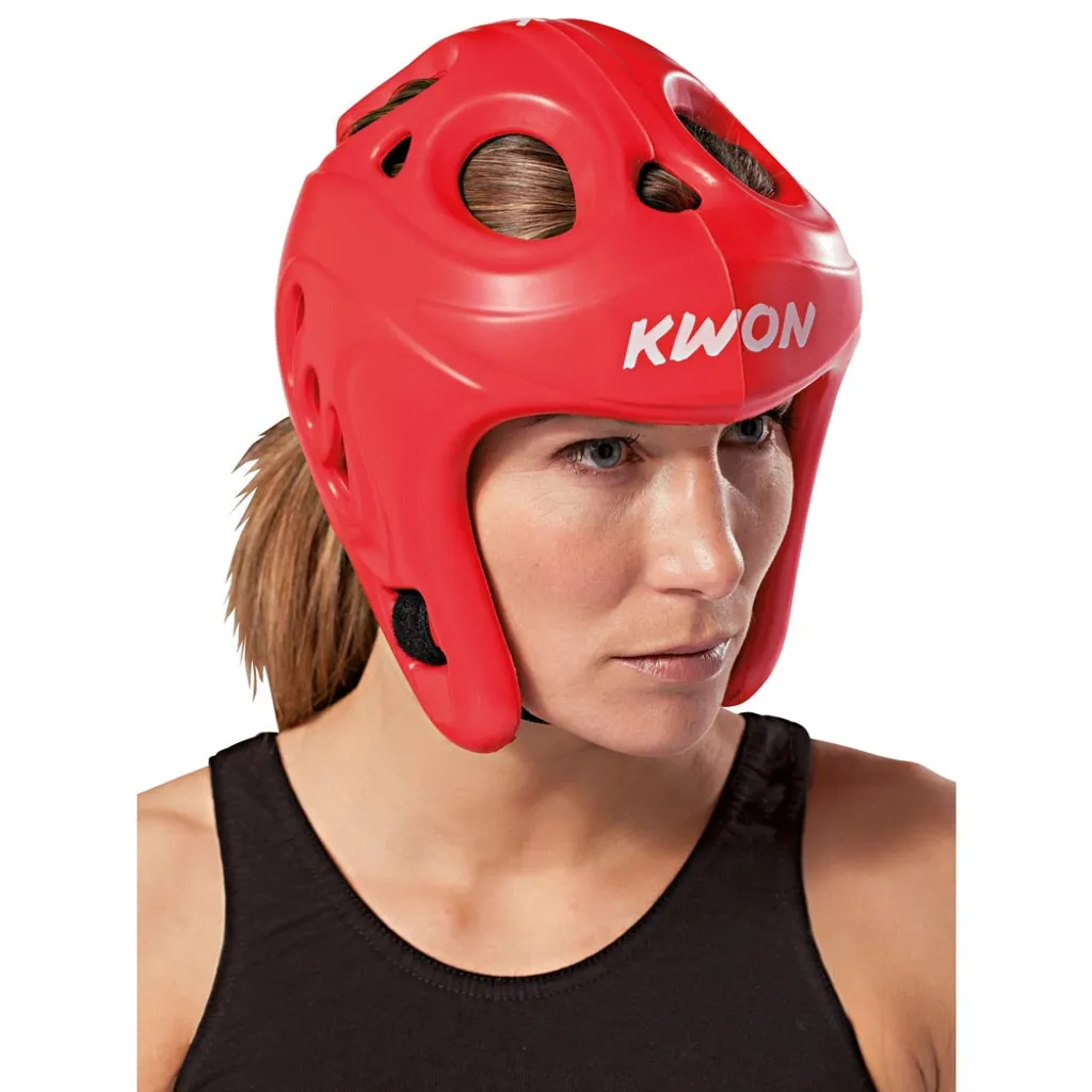 Protection de tête Shocklite XL Rouge CE pour sparring et compétition