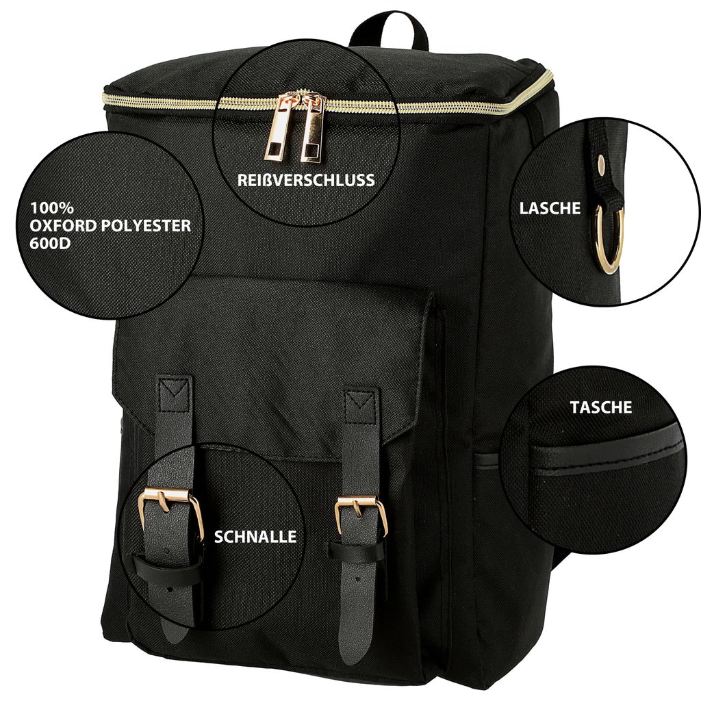 Thermorucksack 20 Liter 28x41x14cm schwarz Kühlrucksack Produktbild 6