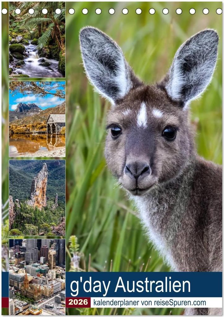 g'day Australien 2026 (Tischkalender 2026 DIN A5 hoch), CALVENDO Monatskalender