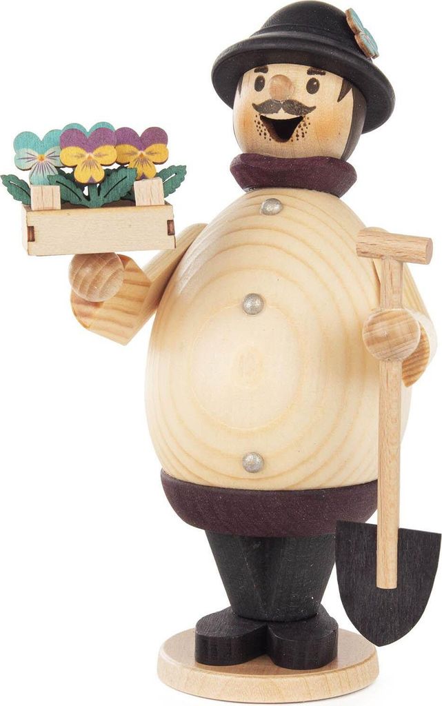 Räuchermann Max Hobbygärtner mit Spaten BxHxT 10x16x9,5cm NEU