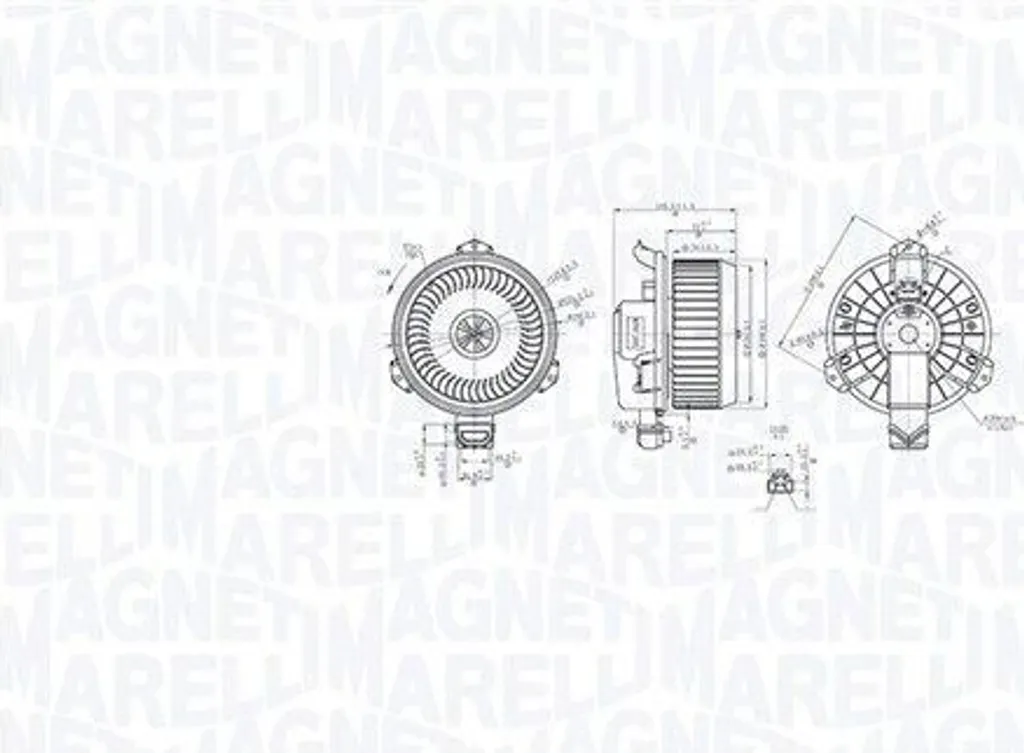 Pulseur d'air habitacle Honda Accord VIII CU et Break Magneti Marelli