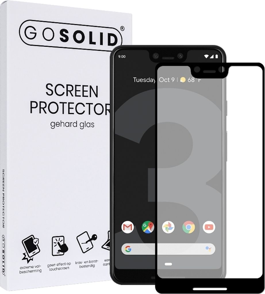 GO SOLID! Displayschutzfolie für Google Pixel 3 XL aus gehärtetem Glas
