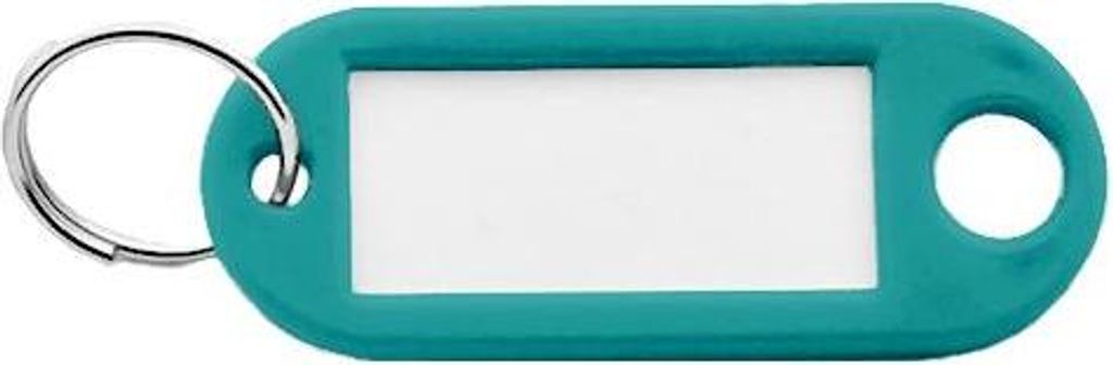 Štítky na klíče CombiCraft Tyrkysová 55 x 22 mm - 100 kusů Obrázek produktu 