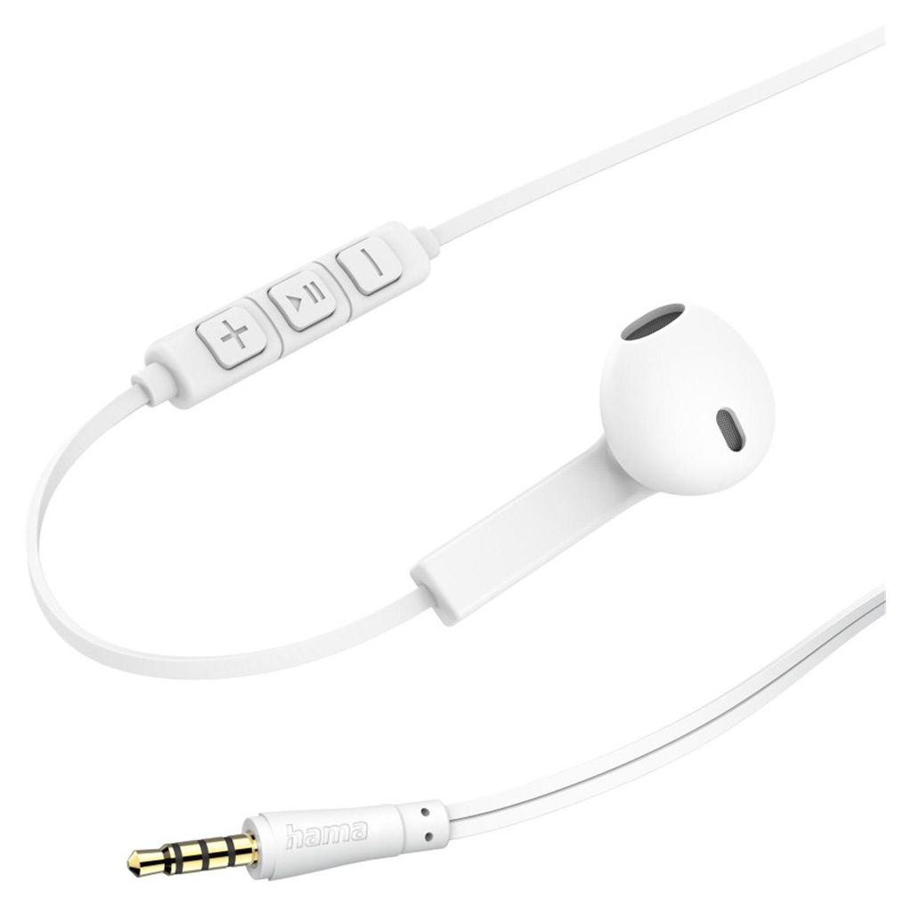 Hama Casque "Advance", Earbuds, microphone, câble plat, Image du produit 
