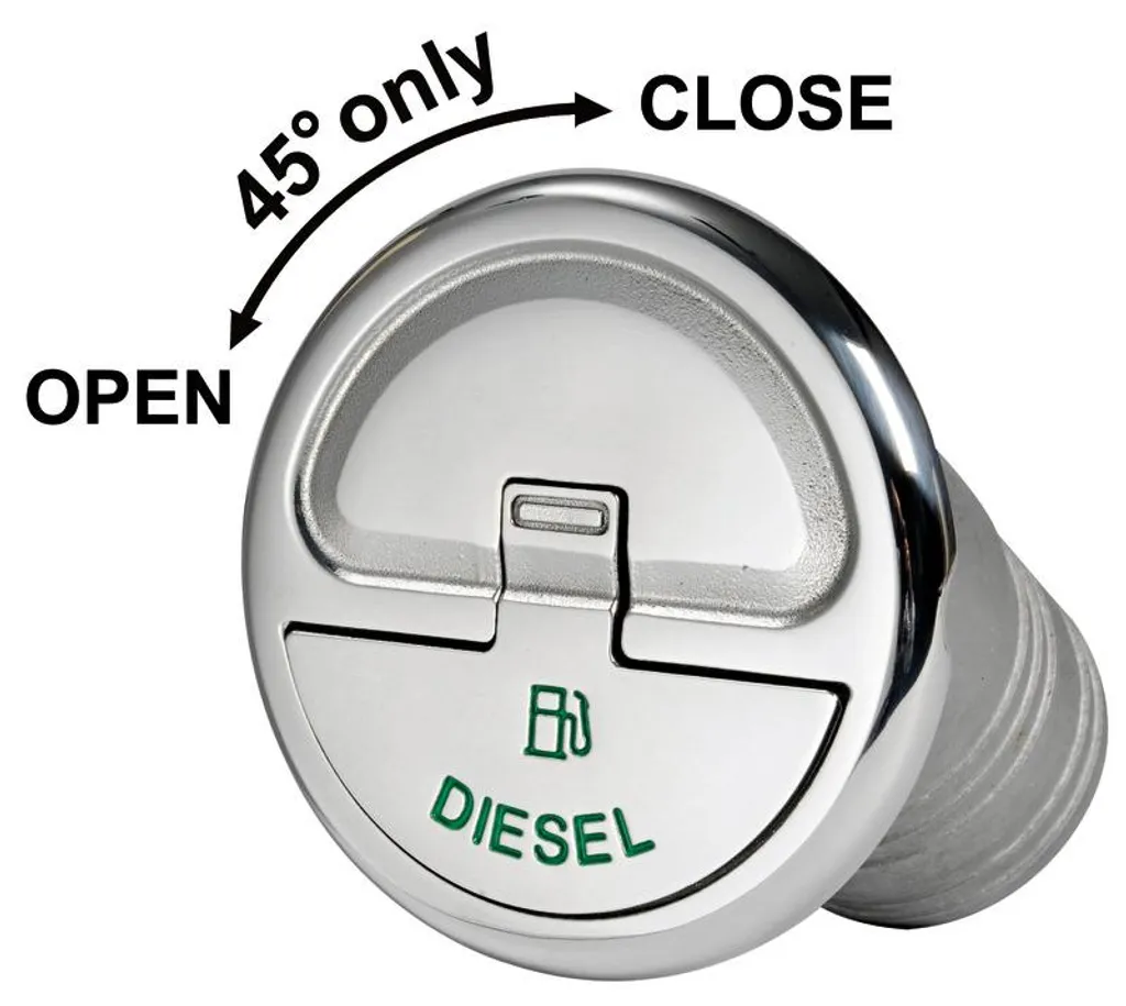 Nable de remplissage Diesel 38 mm coudé 30° avec système Quick Lock