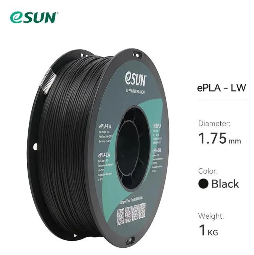 Consommable Impression 3D en PLA Noir 1.75 mm pour Finition Soignée - 2
