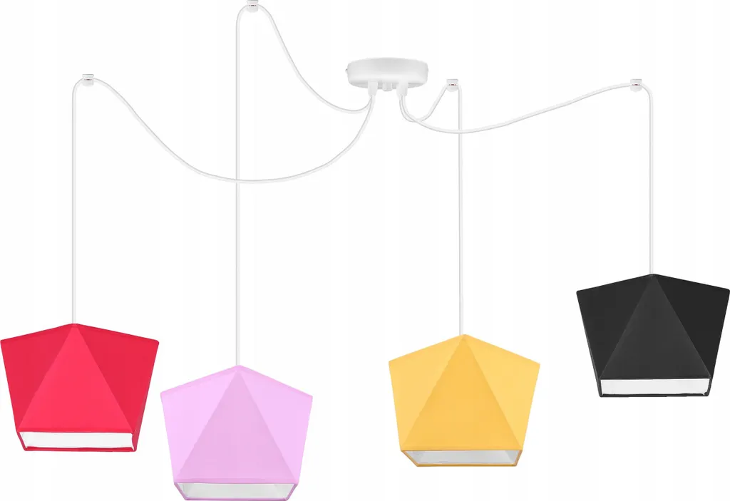 Lustre suspension araignée style loft rétro pour ampoules E27 - 10